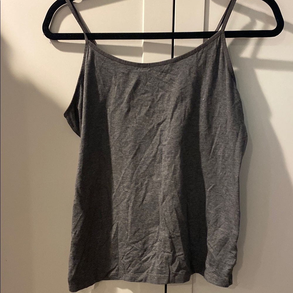 Time and Tru Gray Sleeveless Camisole Top